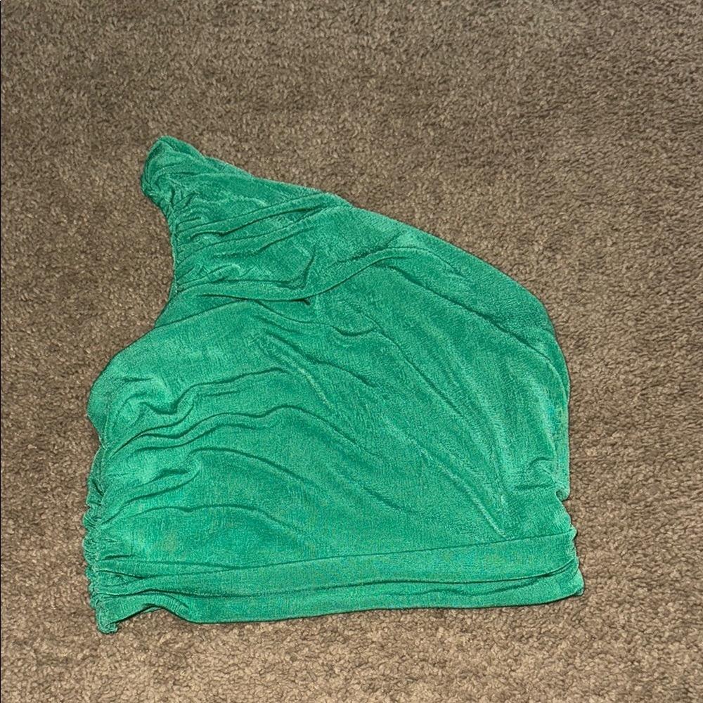 Green One-Shoulder Top